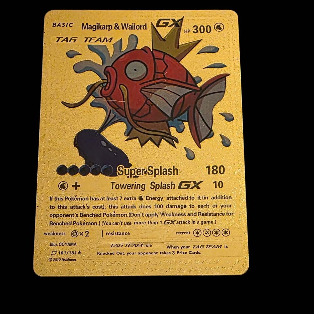 Magikarp & Wailord GX Card - Gold POKEMON